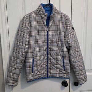 Brooks Brothers Reversible Plaid Quilted Puffer Jacket -  Men's Size Small